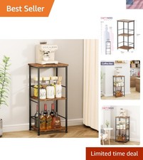 Coffee Bar Cabinet for Home - 3-Tier Sturdy Farmhouse Coffee Stand Station Mu...