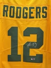 Aaron Rodgers Signed Green Bay Packers Nike Football Jersey NFL HOF HA COA