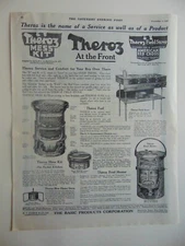 1918 Theroz Mess Kit Food Heater Field Stove vintage art print ad