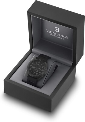 Victorinox FIELDFORCE SPORT CHRONO Black dial Black rubber strap