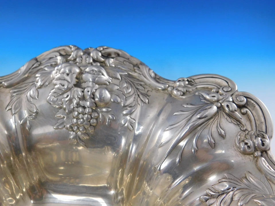 Frutero redondo Francis I de Reed & Barton de plata esterlina #X569 11,5" #192313 Foto 4 de 4