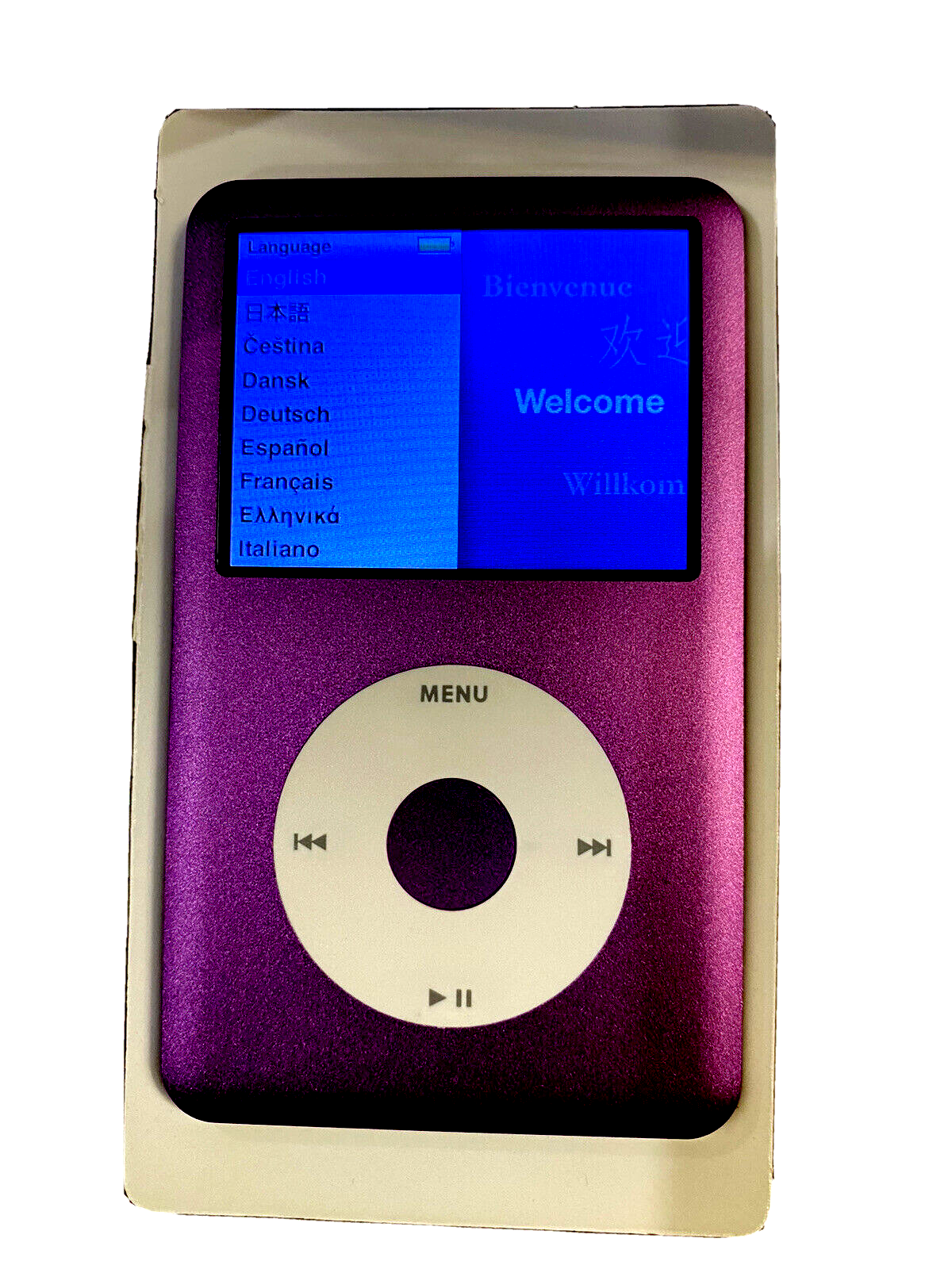 Apple iPod classic第7世代160GBから256GBに紫パープル 誠実 12750円