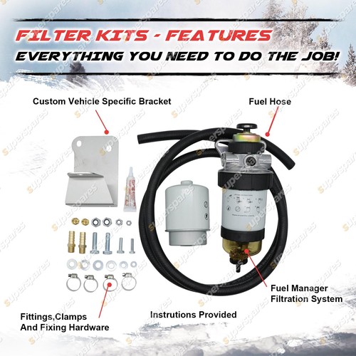 Fuel Manager Diesel Pre-Filter Kit for Toyota Landcruiser VDJ76R VDJ78R VDJ79R - Picture 2 of 3