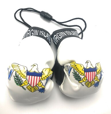 Country Flag Mini Boxing Gloves - New, One Pair, Multiple Countries Available