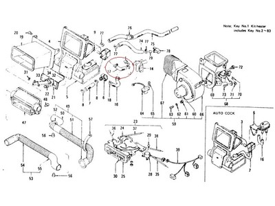 Datsun 240Z 260Z 280Z 1973-78 Heater Coolant Hose Under Dash Elbow
