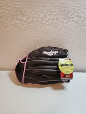 Rawlings WFP120 Fastpitch Softball Glove 12 Inch LHT Brown w/ Pink New With Tags