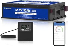 48V 50Ah LiFePO4 Battery Lithium Battery Metal Case for Golf Cart Buggy UPS