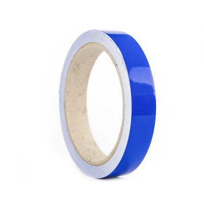 Brilliant Blau Auto Folie Glanz 18mm DIY Selfmade Folierung Streifen KFZ Styling