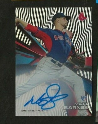 Matt Barnes 2015 Topps High Tek Auto Rookie #HT-MBS Boston Red Sox