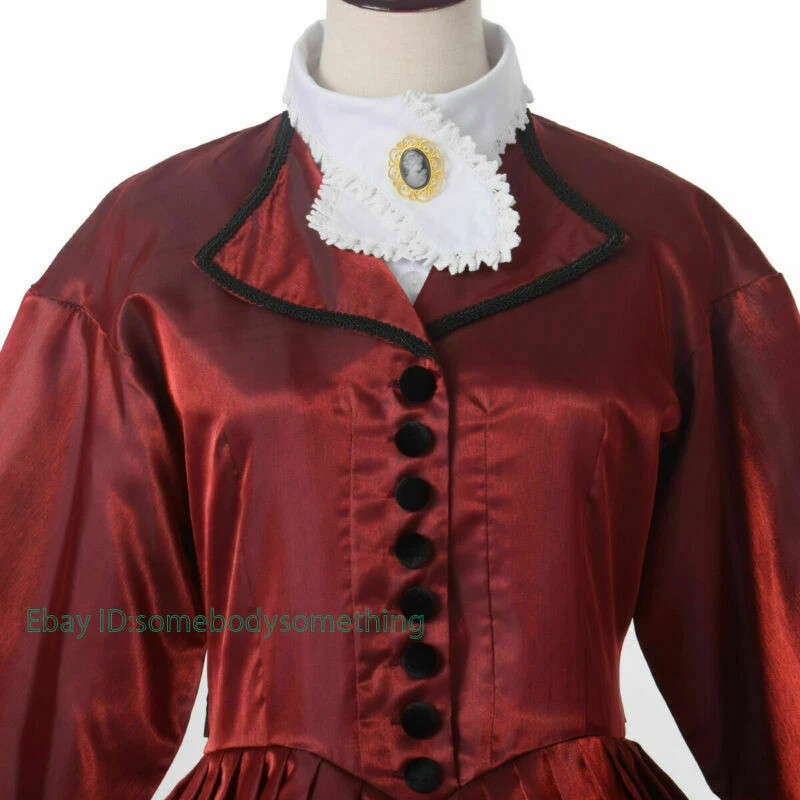 Women Ball Gown 18th Century Long Dress Historical American Civil War Dress - Image 4 of 4
