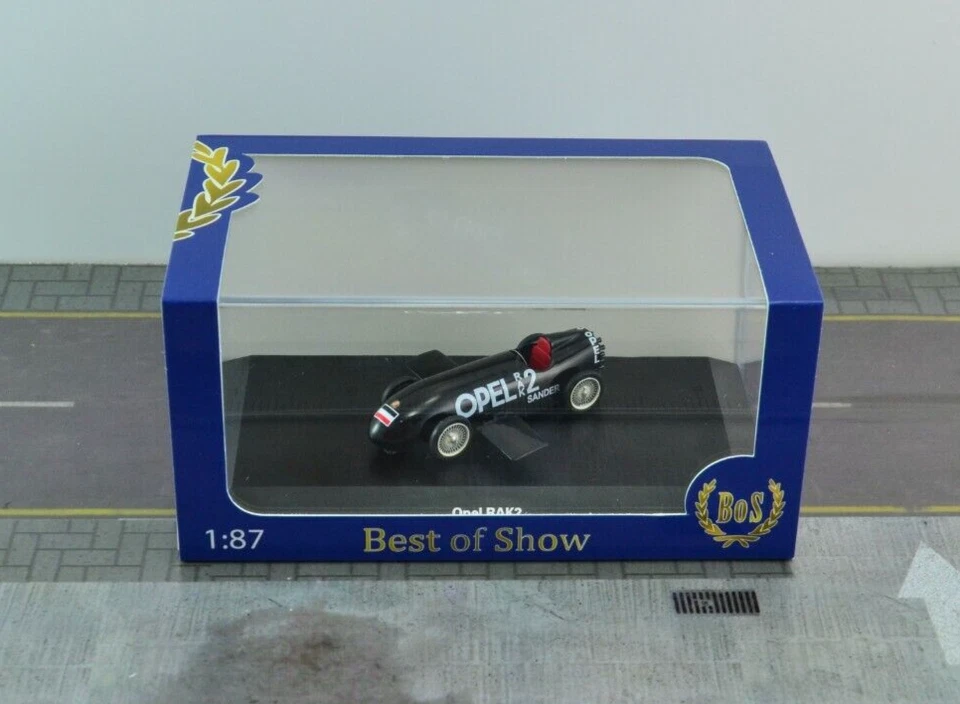 1:87 最佳展示型号 87380 OPEL 1928 RAK2 火箭车黑色 HO — 第 3/3 张图片