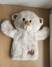 Marionnette Ours Beige  Peluche Main Enfant Jouet Éducatif