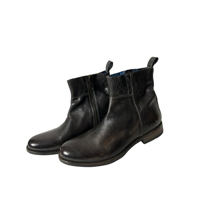 BED|STU Men\'s Black Leather Ankle Boots Brando - Men main image 4