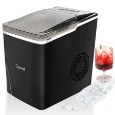 Portable Ice Maker Countertop 9 Ice Cubes Ready in 6 Mins w/ Ice Scoop&Basket