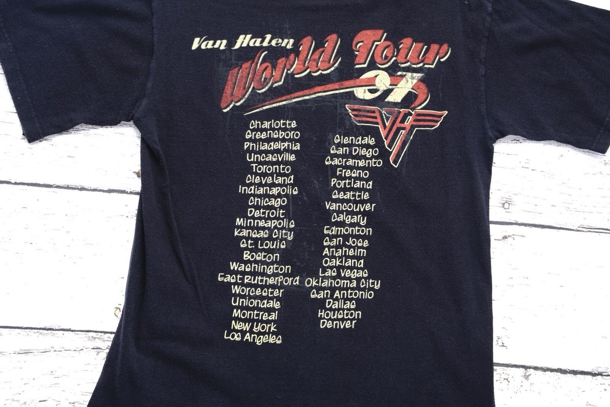VAN HALEN ヴィンテージ　Tシャツ VINTAGE 80S VANHALEN TOUR TSHIRTS L BLACK | new&usedclothing