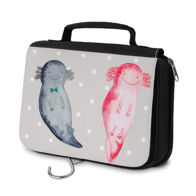 Kulturbeutel Axolotl Axel+Lotte - Geschenk Schwanzlurch Lurch Kosmetiktasche