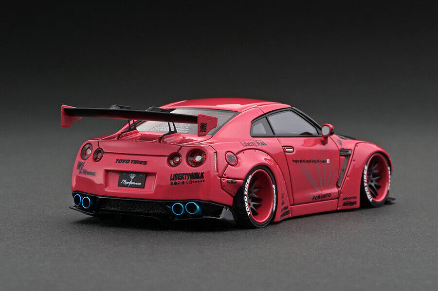 1:43 Nissan GTR (R35) LB☆WORKS -- Pink Metallic -- Ignition Model IG2271