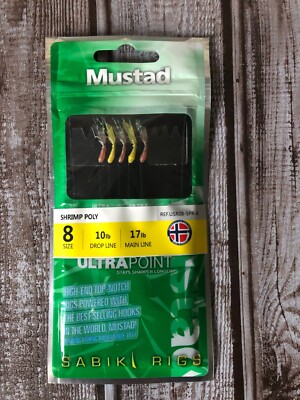 Mustad Shrimp Poly Sabiki Rigs Size