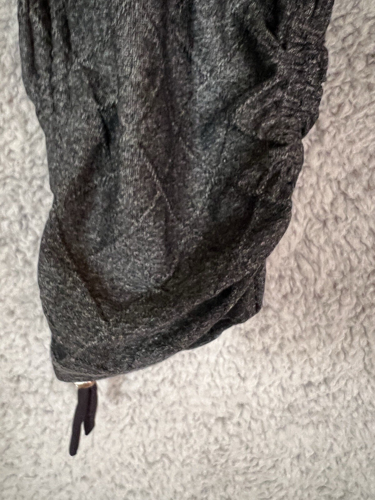 Sofibella Stretch Pants Gray Ankle Drawstring Sma… - image 4