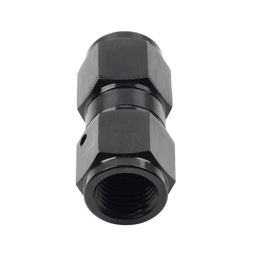 4AN Female to Female Straight Swivel Coupler Union Fitting Adapter Aluminum Blk - Picture 3 of 10