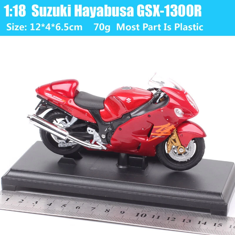 1:18 Scale Welly Suzuki Hayabusa GSX1300R Motorcycle Busa Diecast Toy Bike Model - Image 3 of 4