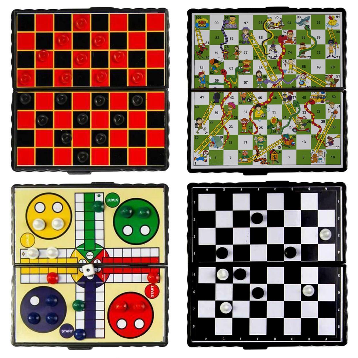 Jogo de tabuleiro Magnetic Snakes and Ladders - 9,6 polegadas