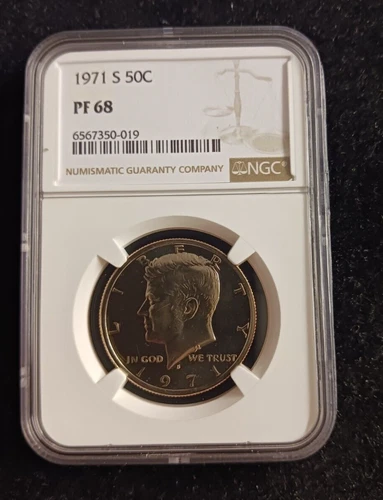 1971 (S) NGC PF 68 Kennedy Half Dollar Coin