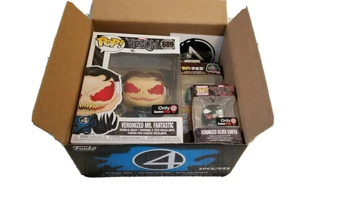 Funko Pop! Marvel Mr. Fantástico Venomized #689 Caja Completa Metálica Gamestop Nuevo