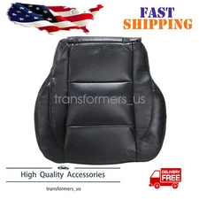 Driver Bottom Leather Seat Cover For 2005-2015 Nissan Titan Dark Gray