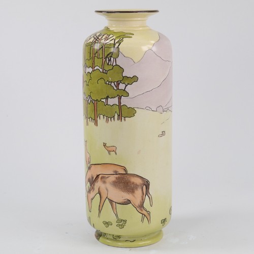 Vaso psiche ceramica Beardmore Art Nouveau Margaret Thompson h25 cm circa 1900 - Foto 5 di 9