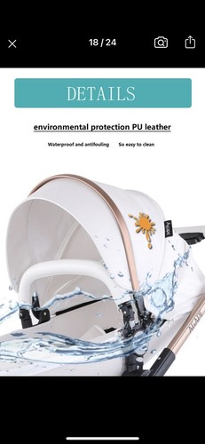 new pram / baby stroller / pushchair 3 in 1. - Picture 9 of 20