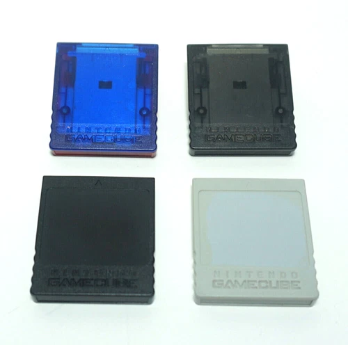 Nintendo Gamecube Memory Card Official OEM 59 251 Block Black Gray - You Pick