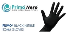 Primo BLACK Nitrile Exam Gloves XLarge (100/Bx) Powder Free Medical/Dental Grade