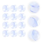 12pcs furniture sucker cup 10 x 20mm Suckers Rubber Pads for Glass Transparent