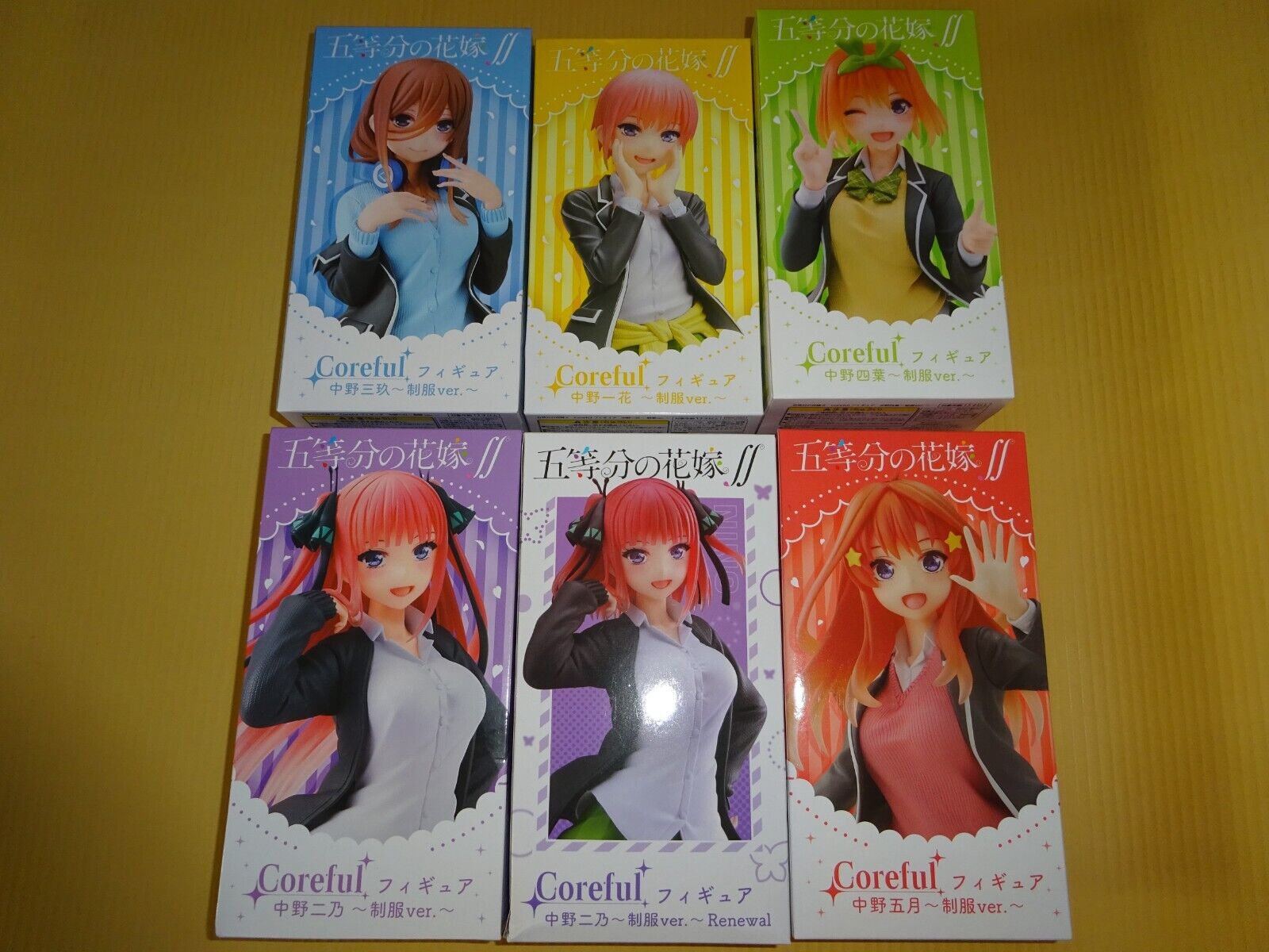 The Quintessential Quintuplets Figure Set of 6 Uniform Versions