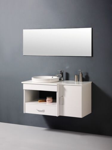 Bathroom Cabinet SINGLE basin with  MARBLE bench top. luxury Vanity J-9020 - Picture 1 of 5