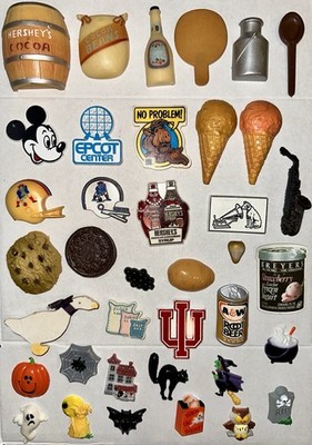 Vintage Refrigerator Magnets Lot 50+ Disney Epcot Hershey ALF Patriots Travel