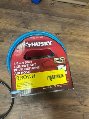 #ad huskey 1 4 in x 50ft air hose $29.22