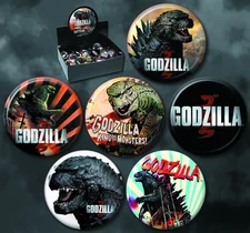 Godzilla 2014 Movie Metal Button Assortment of 6 Ata-Boy YOU CHOOSE YOUR BUTTON