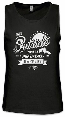 Visit Outside Nerd Herren Tank Top Big Retro Gamer Computer Controller Bang