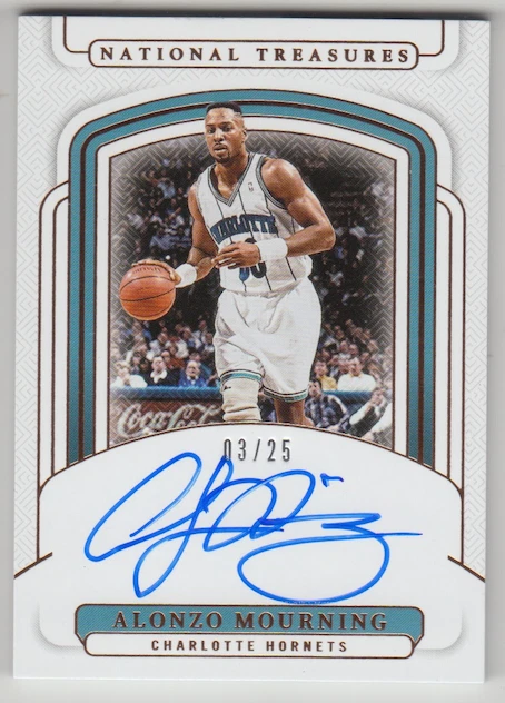 Alonzo Mourning Basketball Serial Numbered Sports Trading Card