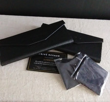 2 Prive Renaux collapsible triangular eyeglass cases for glasses sunglasses