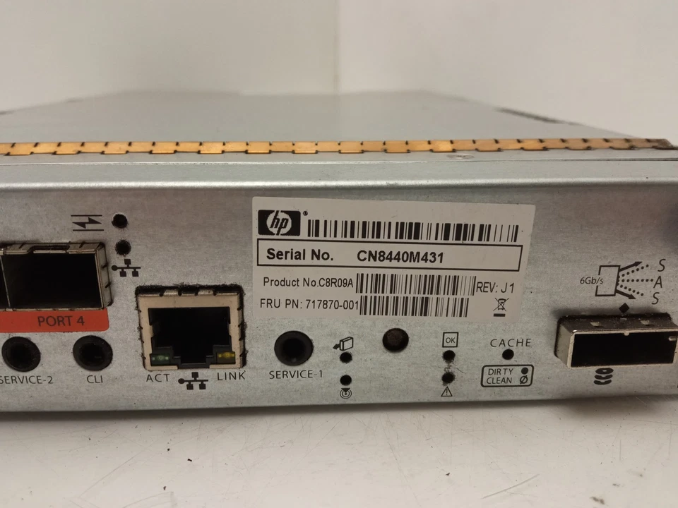 HPE MSA 2040 10GbE iSCSI FC SAN Controller Unit 717870-001 C8R09A - Image 4 of 4