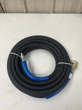 50ft 3/8” 4000 PSI Black Pressure Washer Hose w/ Socket And Plug Quick Connects