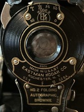 Antique Eastman Kodak No. 2 Folding Autographic Brownie Film Camera 1915-1926