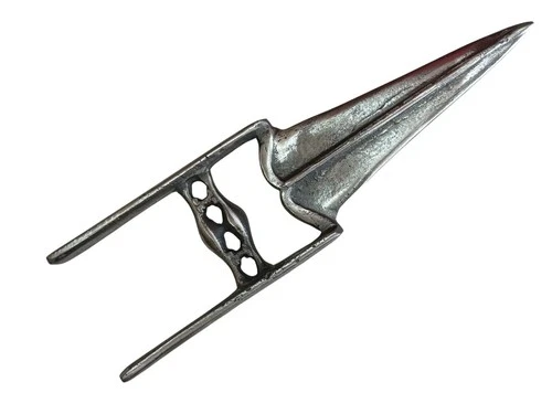 Sikh/Rajput  Sirohi Katar/Kripan steel dagger with Black Leather Sheath 9.5 Inch