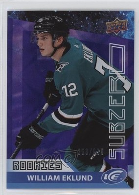2021-22 Upper Deck Ice Sub Zero Rookie 253/999 William Eklund #SZ-40 1o3
