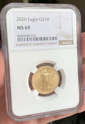2026 $10 Ten Dollar Gold Eagle NGC MS69 NO RESERVE