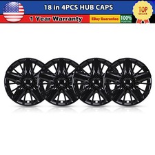 Set Of 4pcs 18 Wheel Hub Covers Rim For 2014-2020 Chevy Impala Bolt-on Hubcaps Set Of 4pcs 18 Wheel Hub Covers Rim For 2014-2020 Chevy Impala Bolt-on Hubcaps