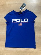 Image of Polo Ralph Lauren Girls T-shirt Size S/P(7), Age 6-7 Years